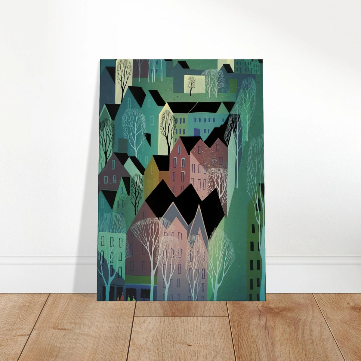 Village Canvas | Eyvind Earle Canvas | Eyvind Earle Prints