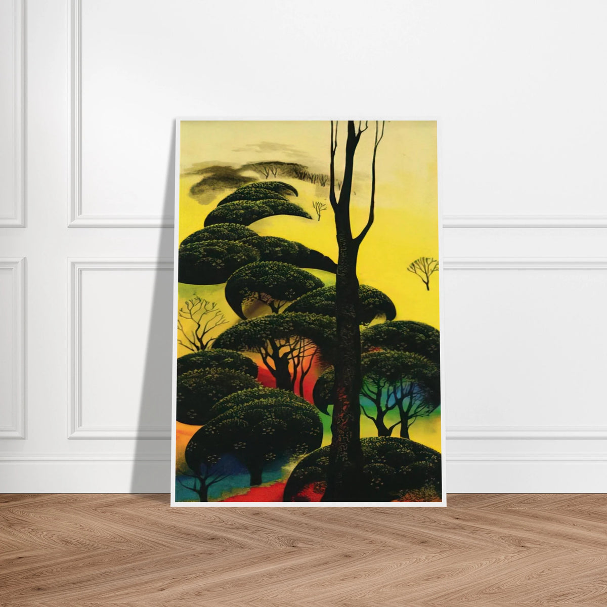 Climbing Oaks Framed Poster | Eyvind Earle Framed Prints Wall Art | Eyvind Earle Prints