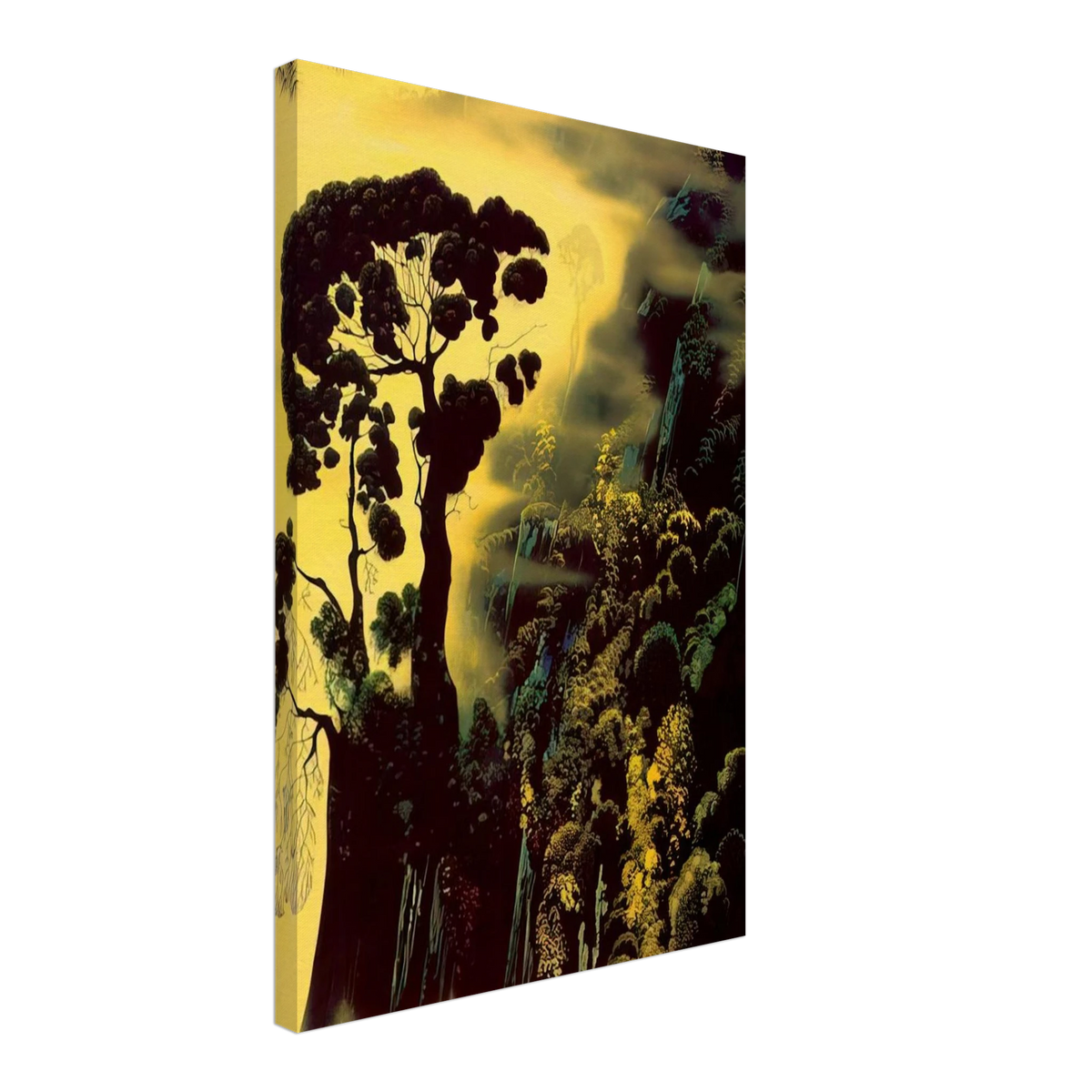 Sunset Silhouette Canvas | Eyvind Earle Canvas | Eyvind Earle Prints