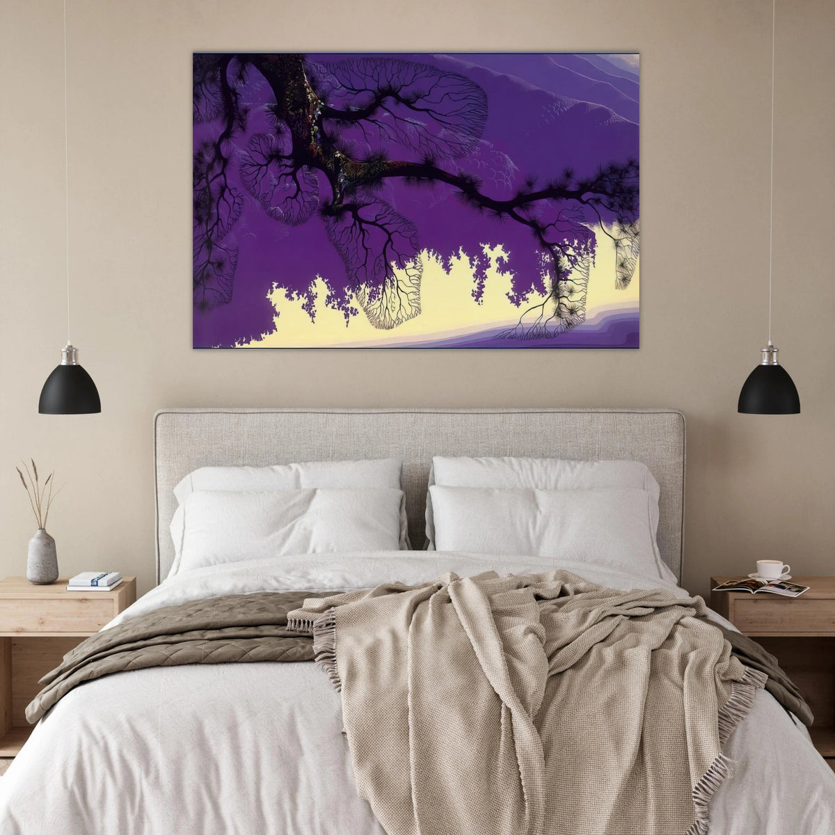 Purple Coastline Poster | Eyvind Earle Poster | Eyvind Earle Prints