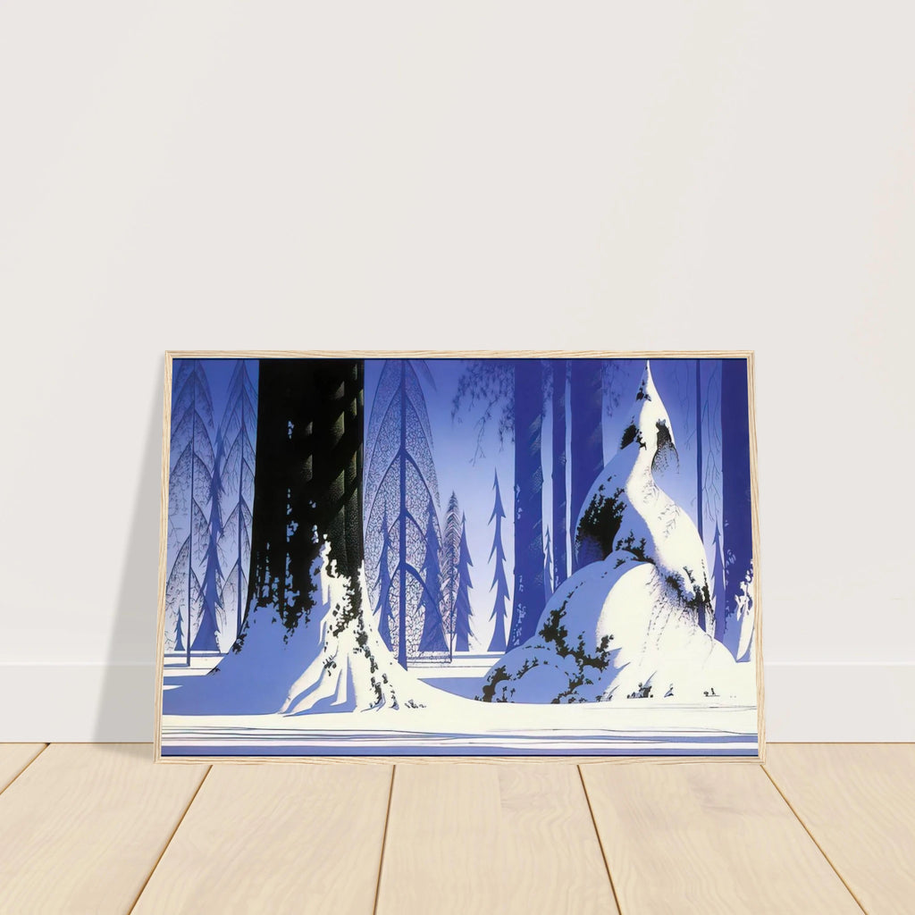 Winter Framed Poster | Eyvind Earle Framed Prints Wall Art | Eyvind Earle Prints