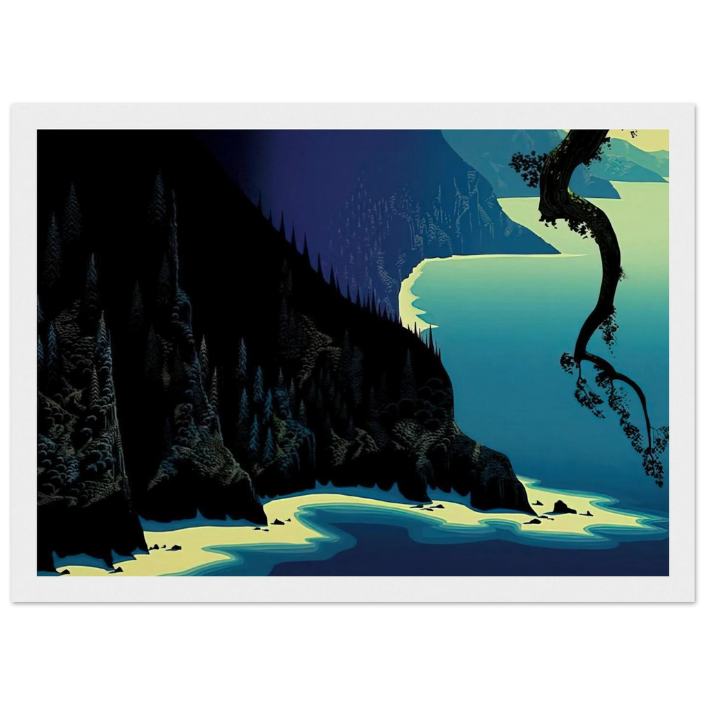 Big Sur Framed Poster | Eyvind Earle Framed Prints Wall Art | Eyvind Earle Prints