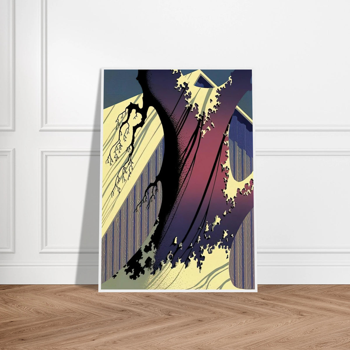 Mauve Barn Framed Poster | Eyvind Earle Framed Prints Wall Art | Eyvind Earle Prints