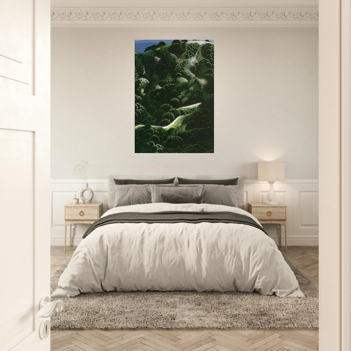 Santa Barbara Mountains Canvas | Eyvind Earle Canvas | Eyvind Earle Prints