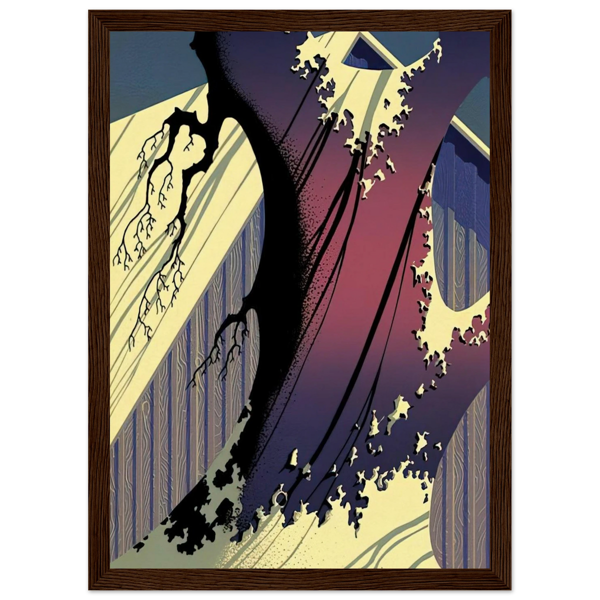 Mauve Barn Framed Poster | Eyvind Earle Framed Prints Wall Art | Eyvind Earle Prints