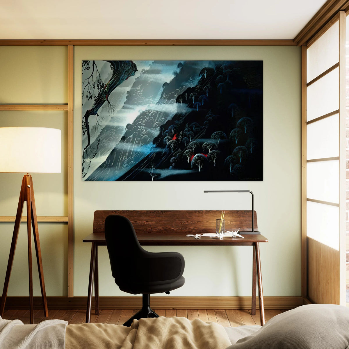 Coastline Fogl Poster | Eyvind Earle Poster | Eyvind Earle Prints