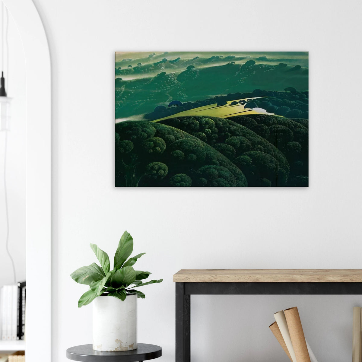 Morning Fog Canvas | Eyvind Earle Canvas | Eyvind Earle Prints