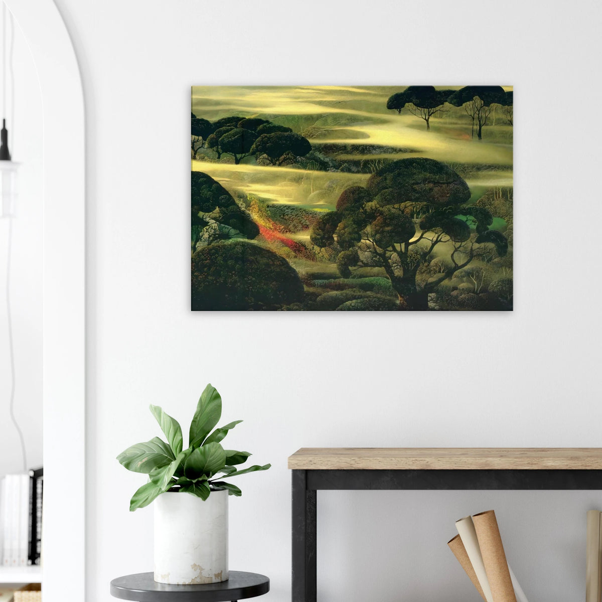 Forest in Fog Canvas | Eyvind Earle Canvas | Eyvind Earle Prints