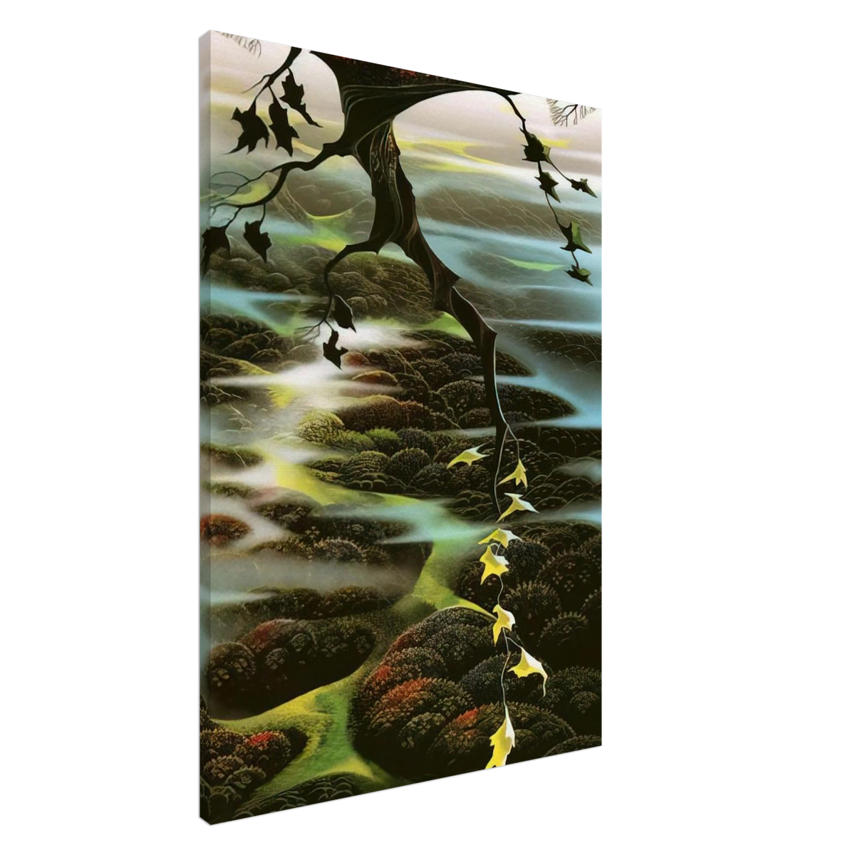 Fog Laced Hills Canvas | Eyvind Earle Canvas | Eyvind Earle Prints