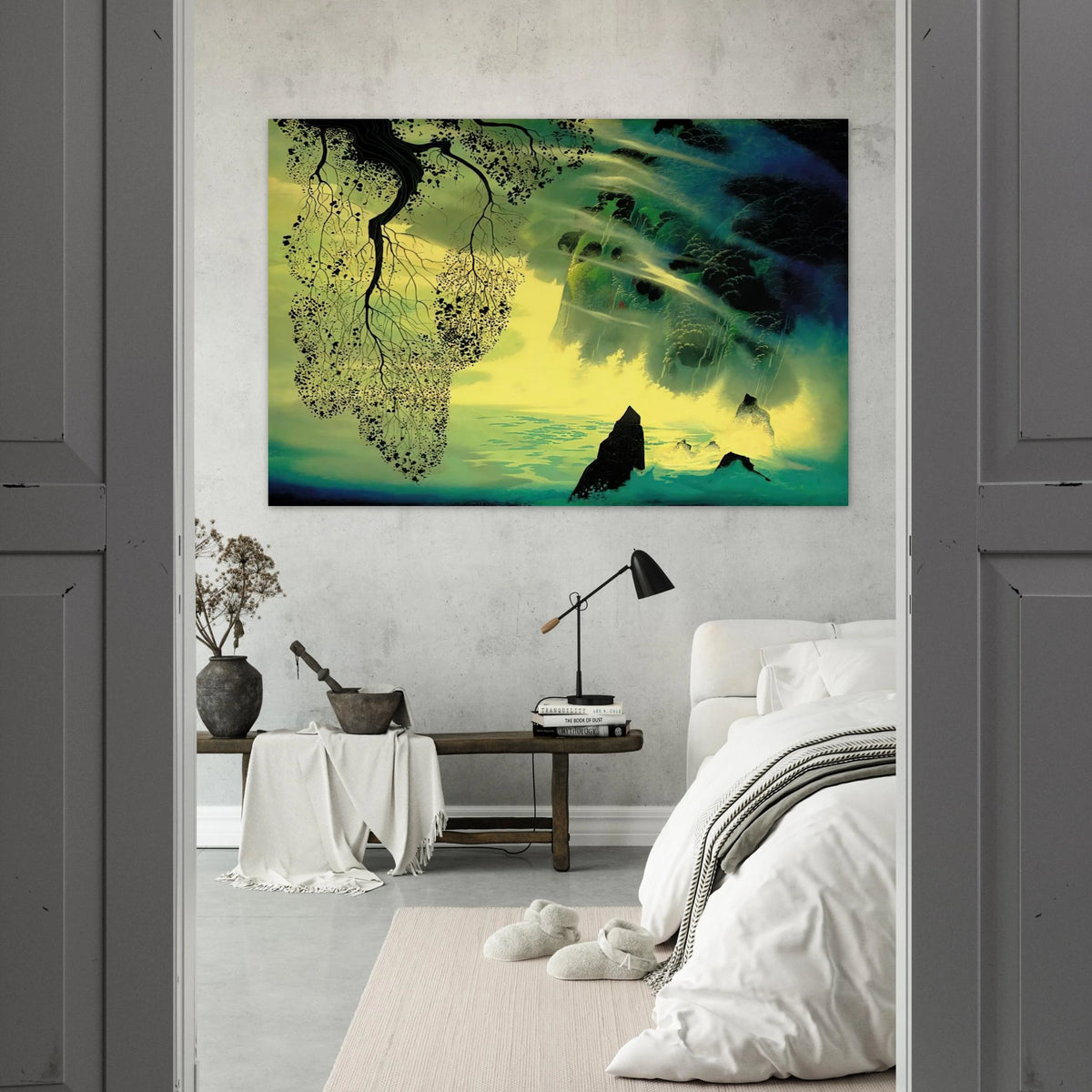 A Swirl of Fog Poster | Eyvind Earle Poster | Eyvind Earle Prints