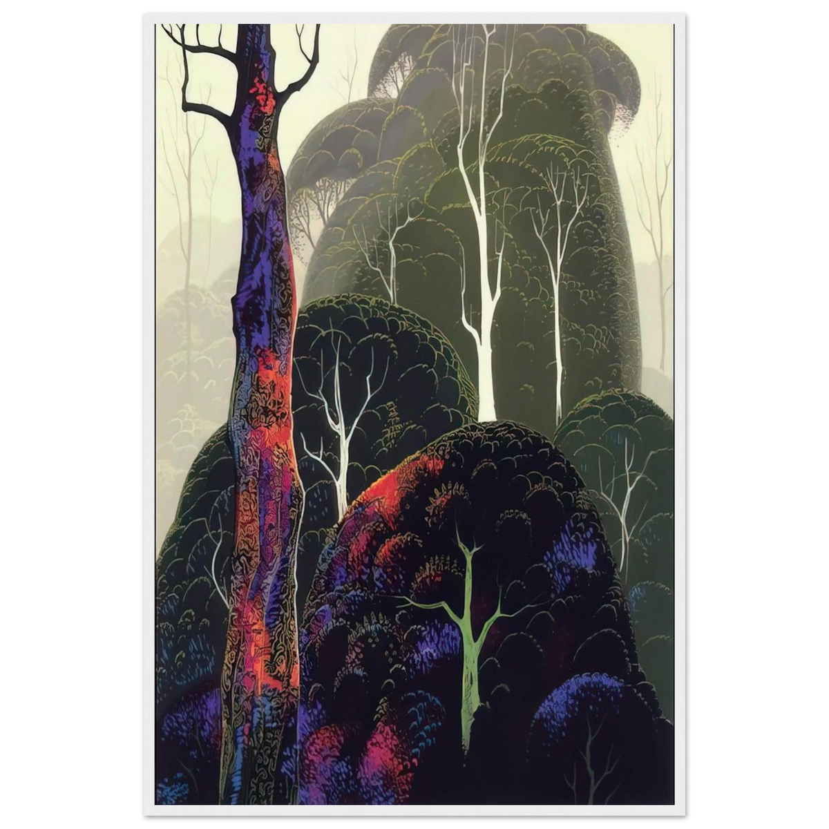 Early Autumn Framed Poster | Eyvind Earle Framed Prints Wall Art | Eyvind Earle Prints