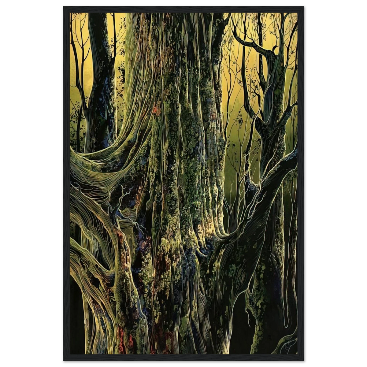 Ancient Tree Framed Poster | Eyvind Earle Framed Prints Wall Art | Eyvind Earle Prints