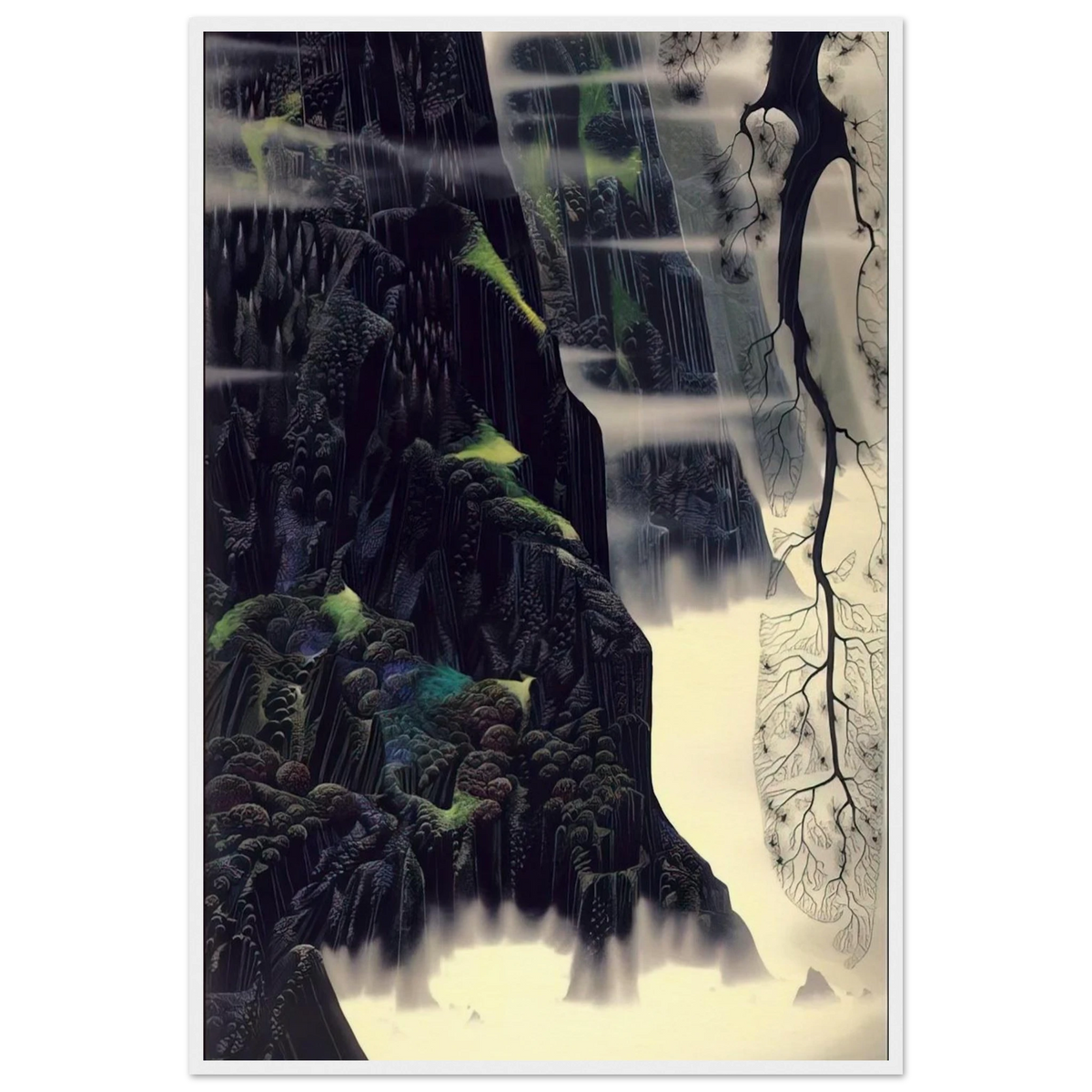 Gray Dawn Framed Poster | Eyvind Earle Framed Prints Wall Art | Eyvind Earle Prints