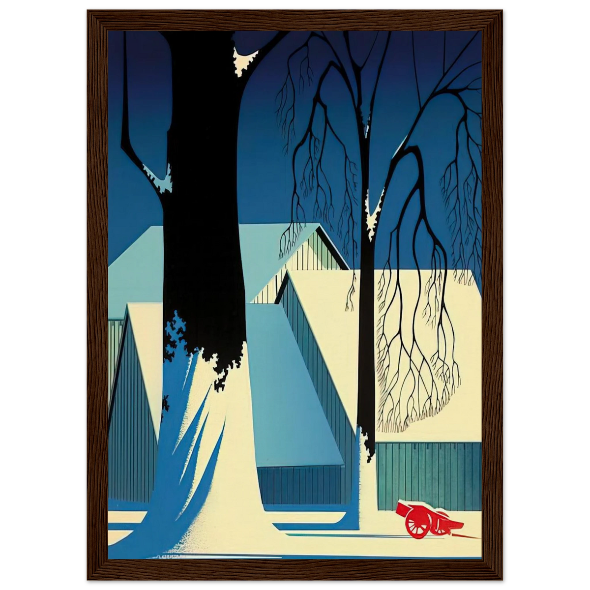 Turquoise Framed Poster | Eyvind Earle Framed Prints Wall Art | Eyvind Earle Prints