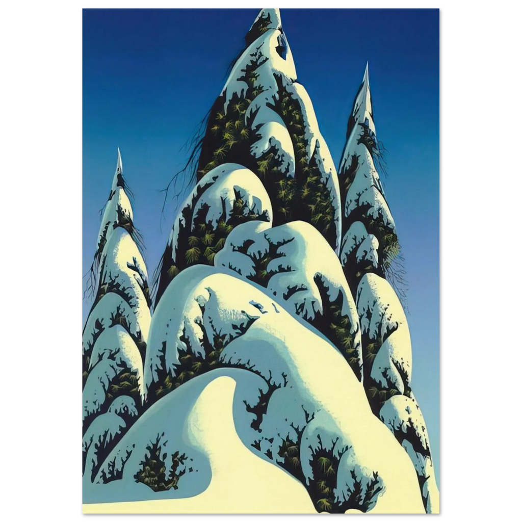New Fallen Snow Poster | Eyvind Earle Poster | Eyvind Earle Prints