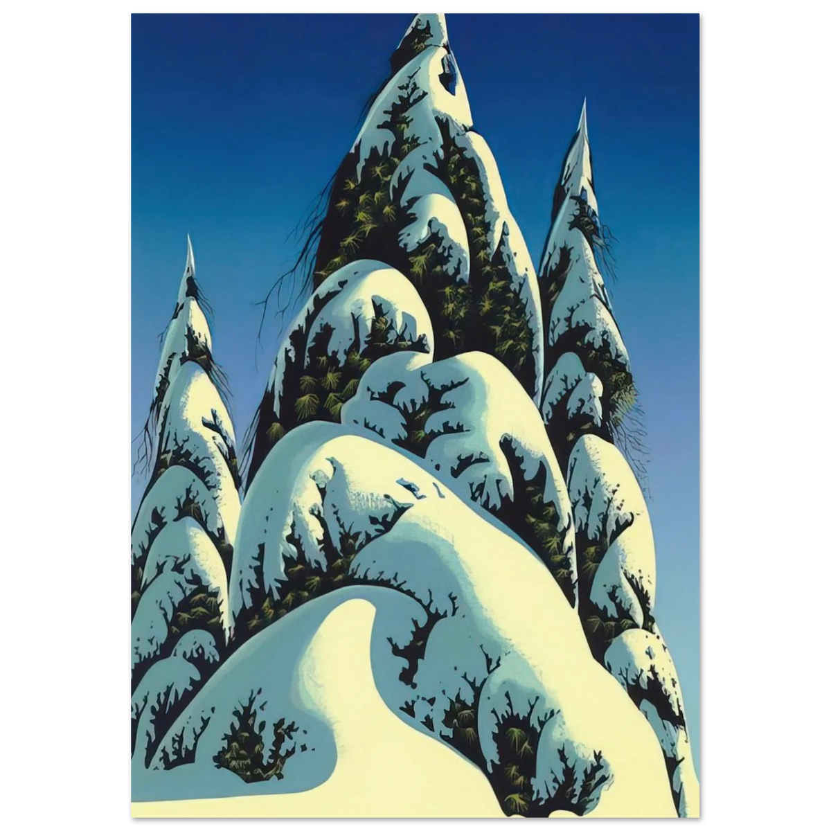 New Fallen Snow Poster | Eyvind Earle Poster | Eyvind Earle Prints