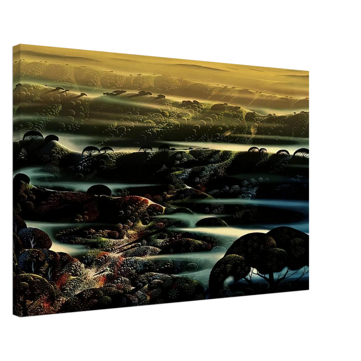 The Valley's Wild Canvas | Eyvind Earle Canvas | Eyvind Earle Prints