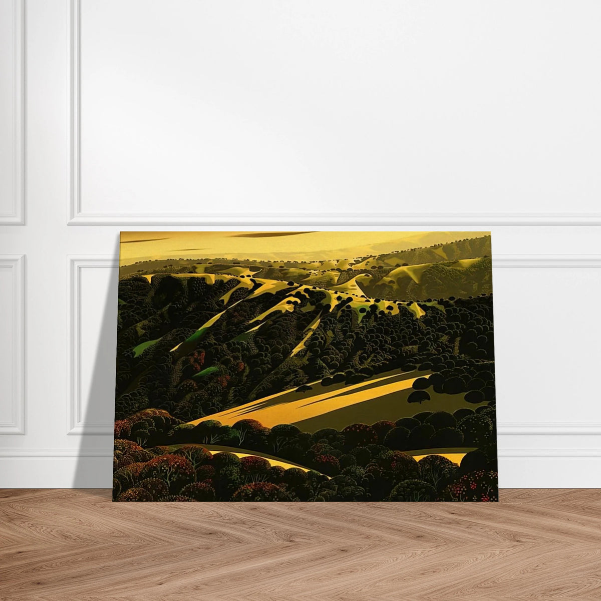 Santa Cruz Mountains Canvas | Eyvind Earle Canvas | Eyvind Earle Prints
