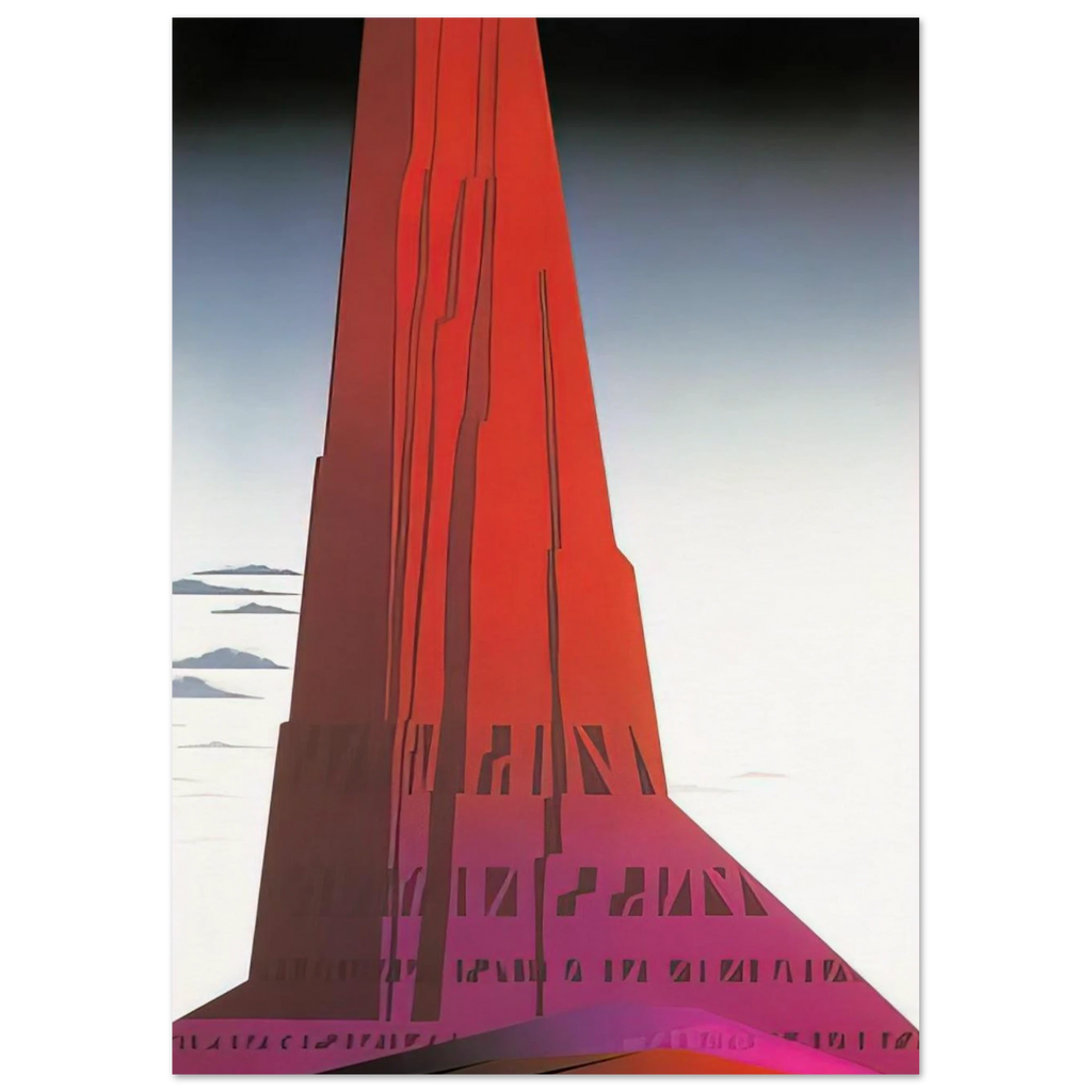 Desert Skyscraper Poster | Eyvind Earle Poster | Eyvind Earle Prints