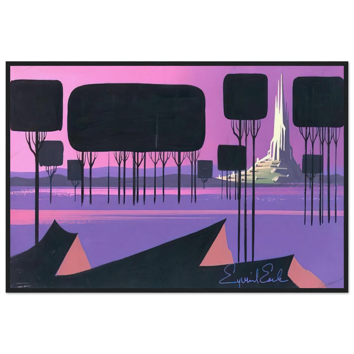 Sleeping Beauty Framed Poster | Eyvind Earle Framed Prints Wall Art | Eyvind Earle Prints