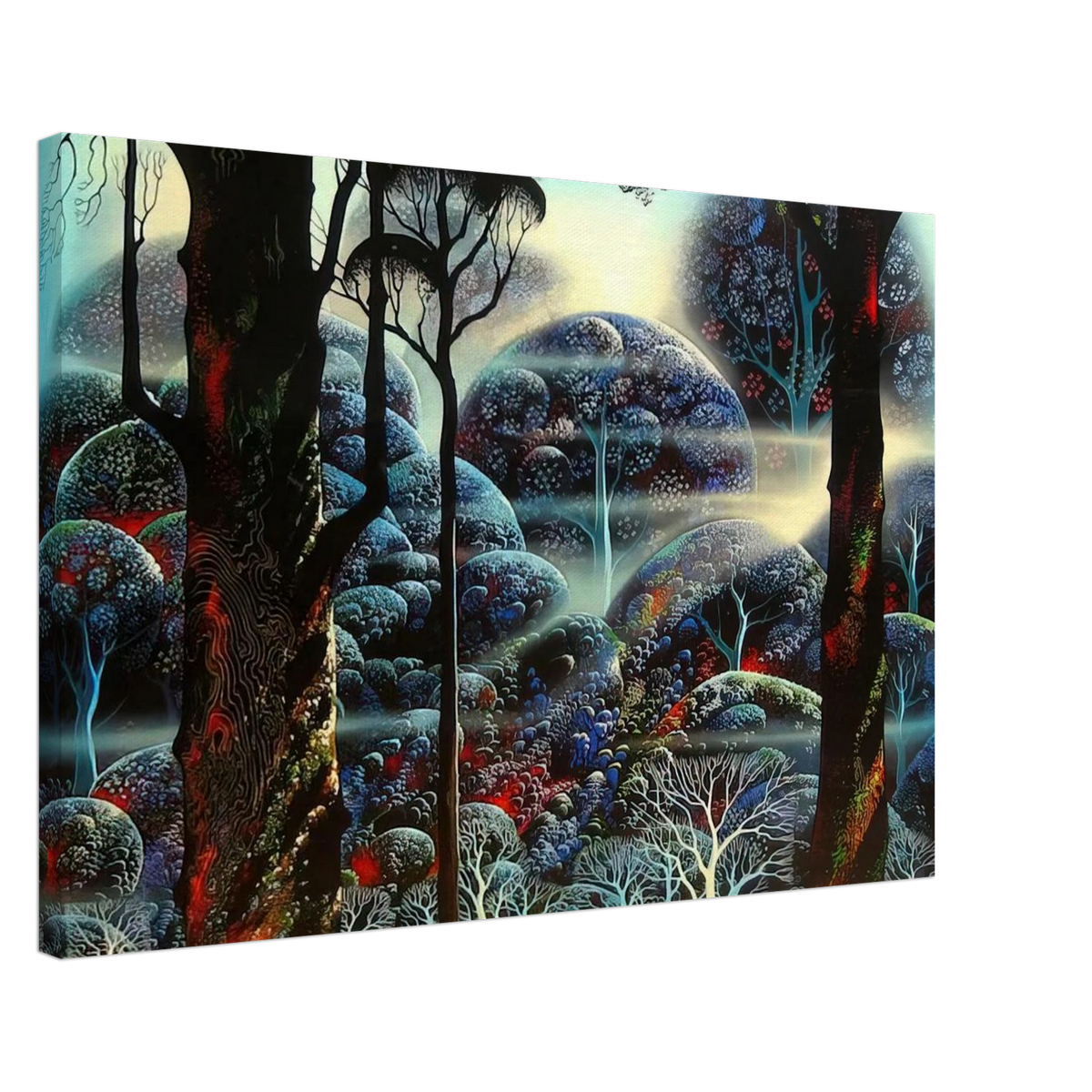 Mist in the Dark Woods Canvas | Eyvind Earle Canvas | Eyvind Earle Prints