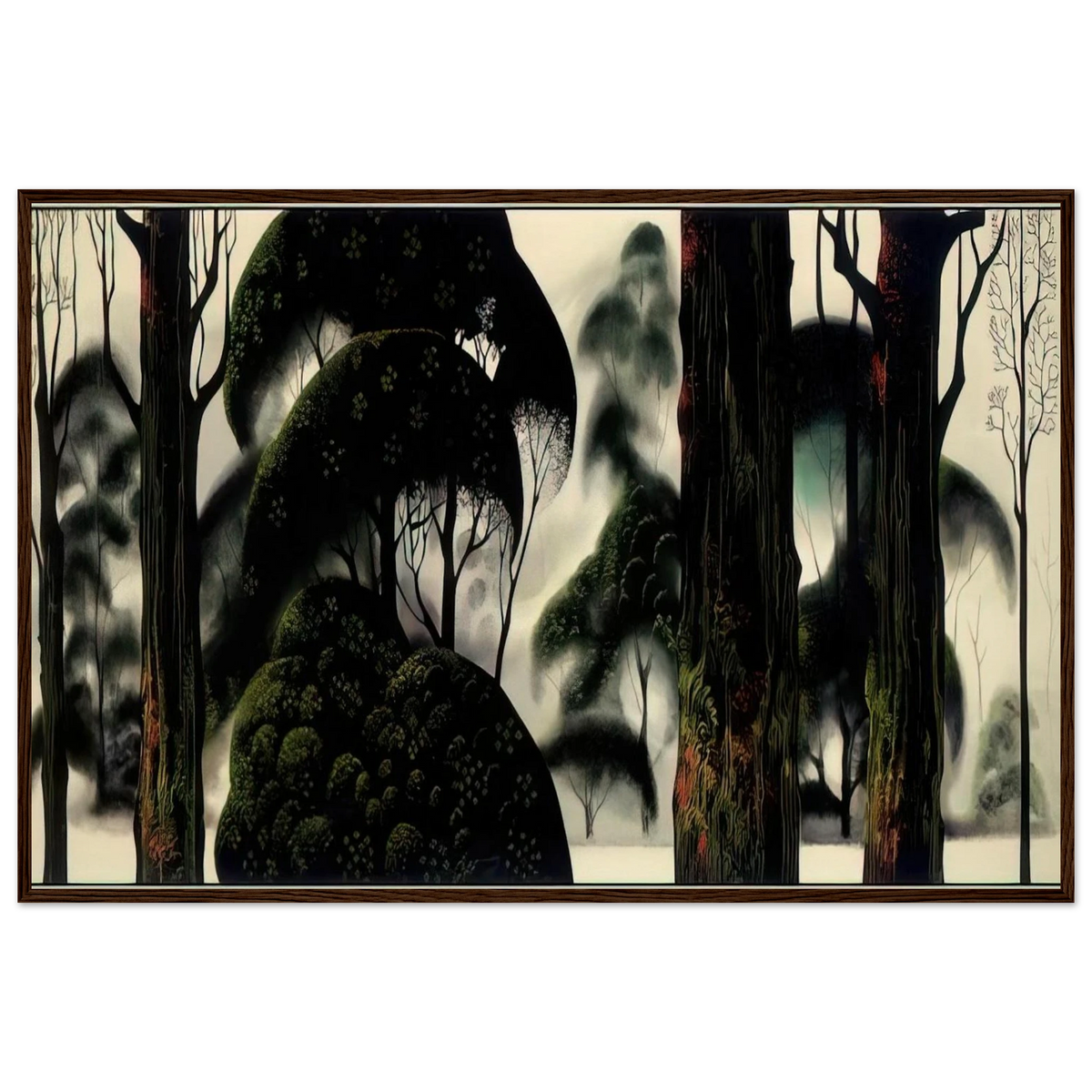 Forest Magic Framed Poster | Eyvind Earle Framed Prints Wall Art | Eyvind Earle Prints