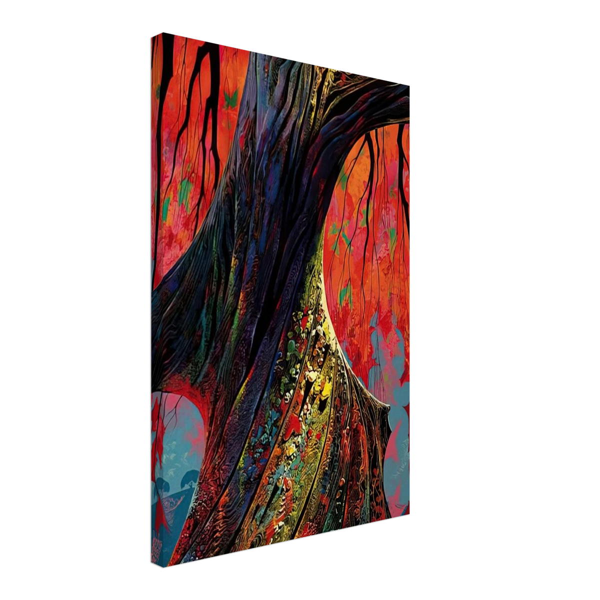 Fire red and gold Canvas | Eyvind Earle Canvas | Eyvind Earle Prints