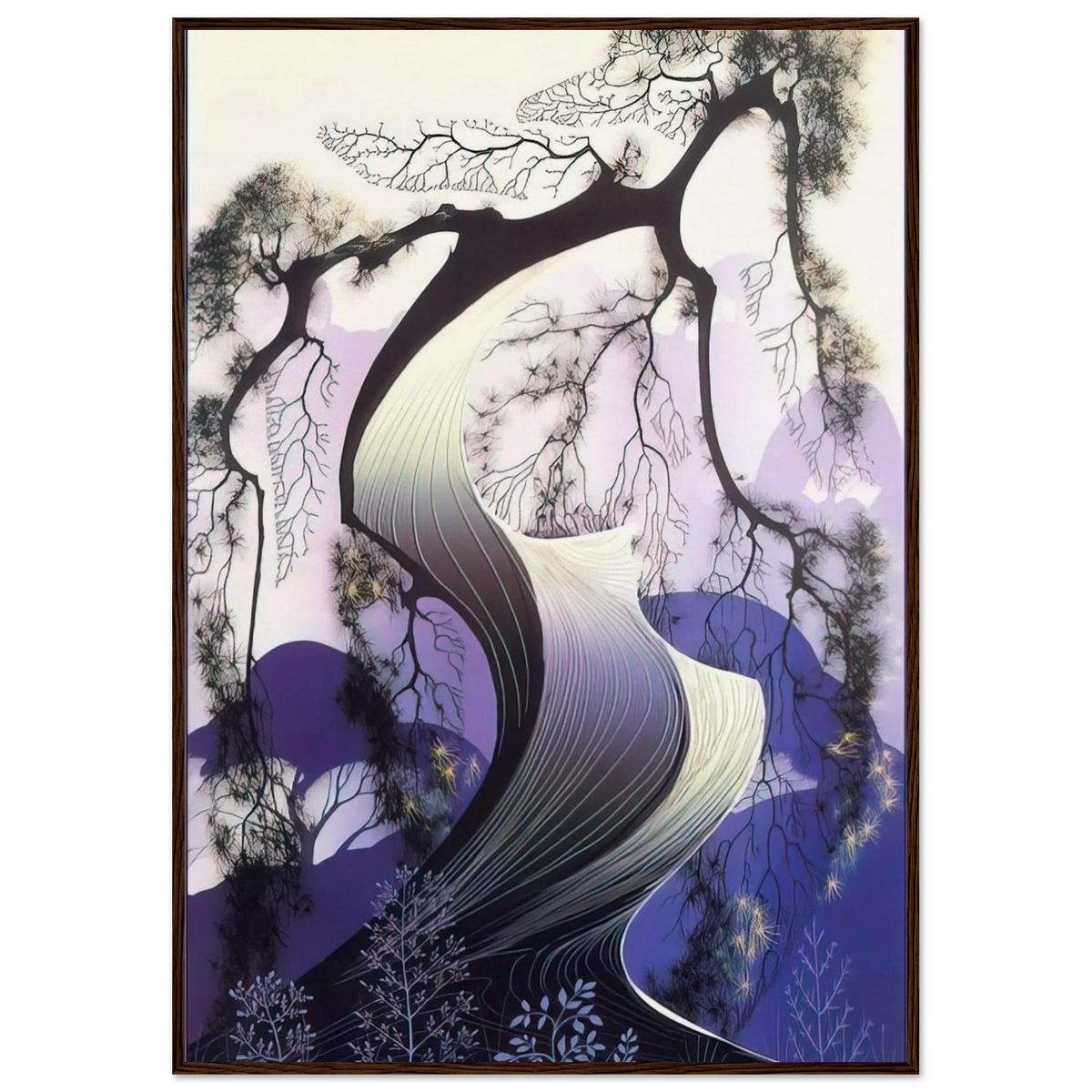 Bonsai Framed Poster | Eyvind Earle Framed Prints Wall Art | Eyvind Earle Prints