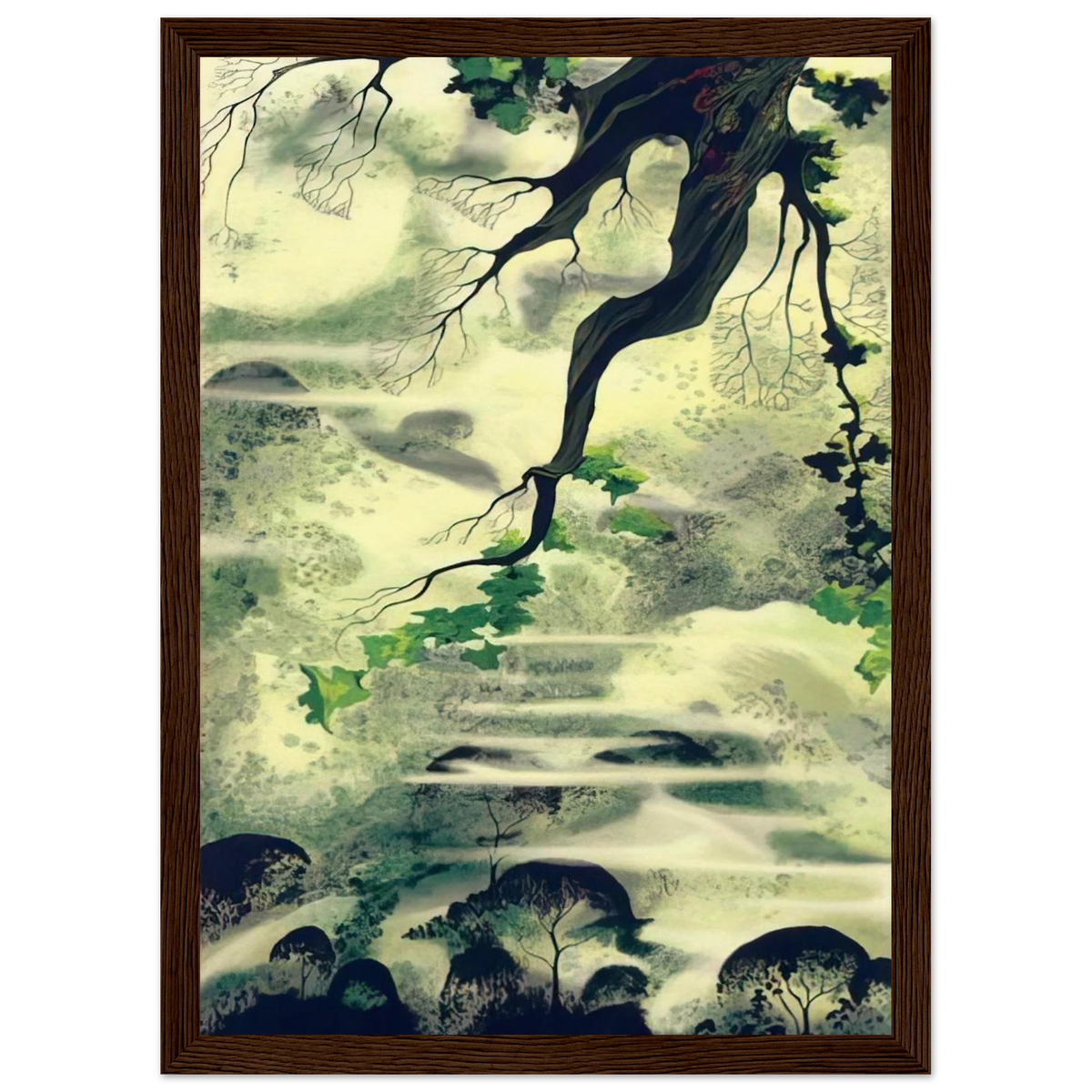 Fog Bound Framed Poster | Eyvind Earle Framed Prints Wall Art | Eyvind Earle Prints