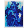 Blue Floral Framed Poster | Eyvind Earle Framed Prints Wall Art | Eyvind Earle Prints