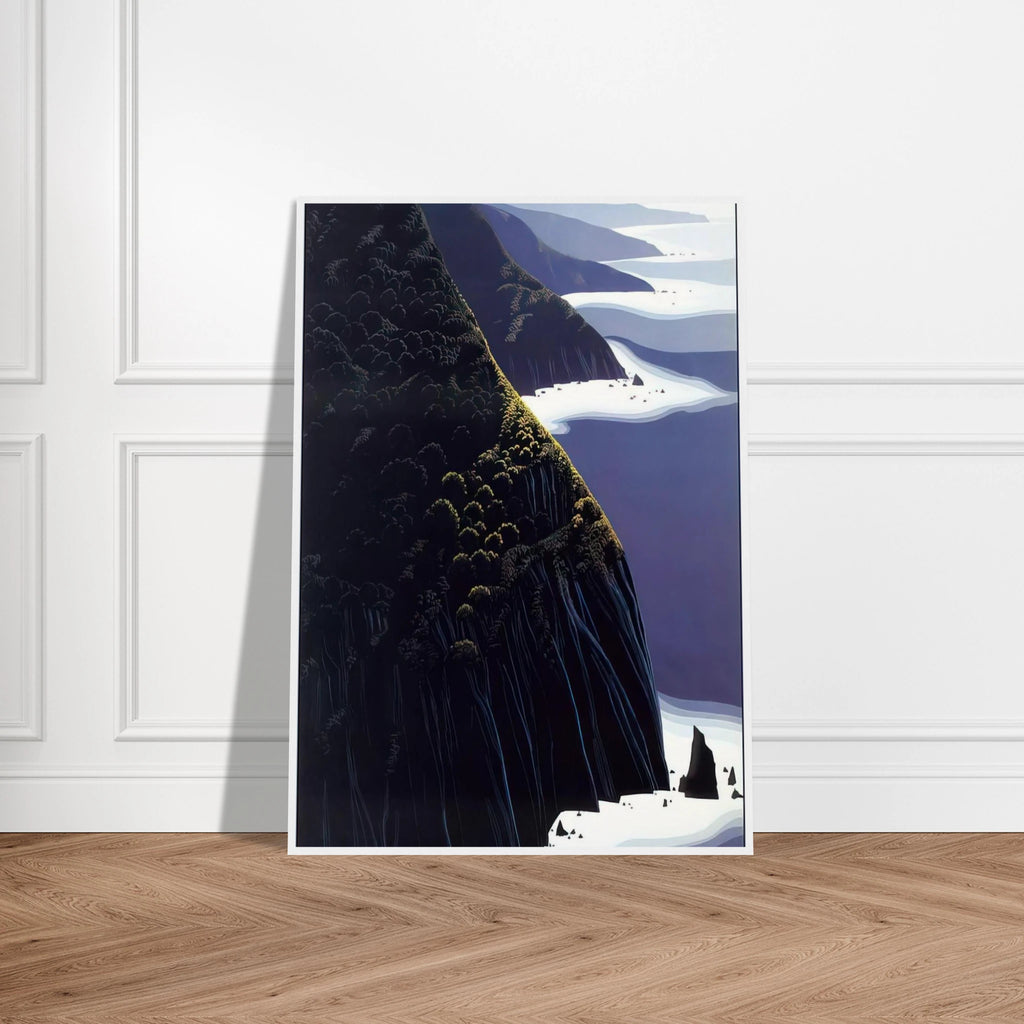 Gray Big Sur Framed Poster | Eyvind Earle Framed Prints Wall Art | Eyvind Earle Prints