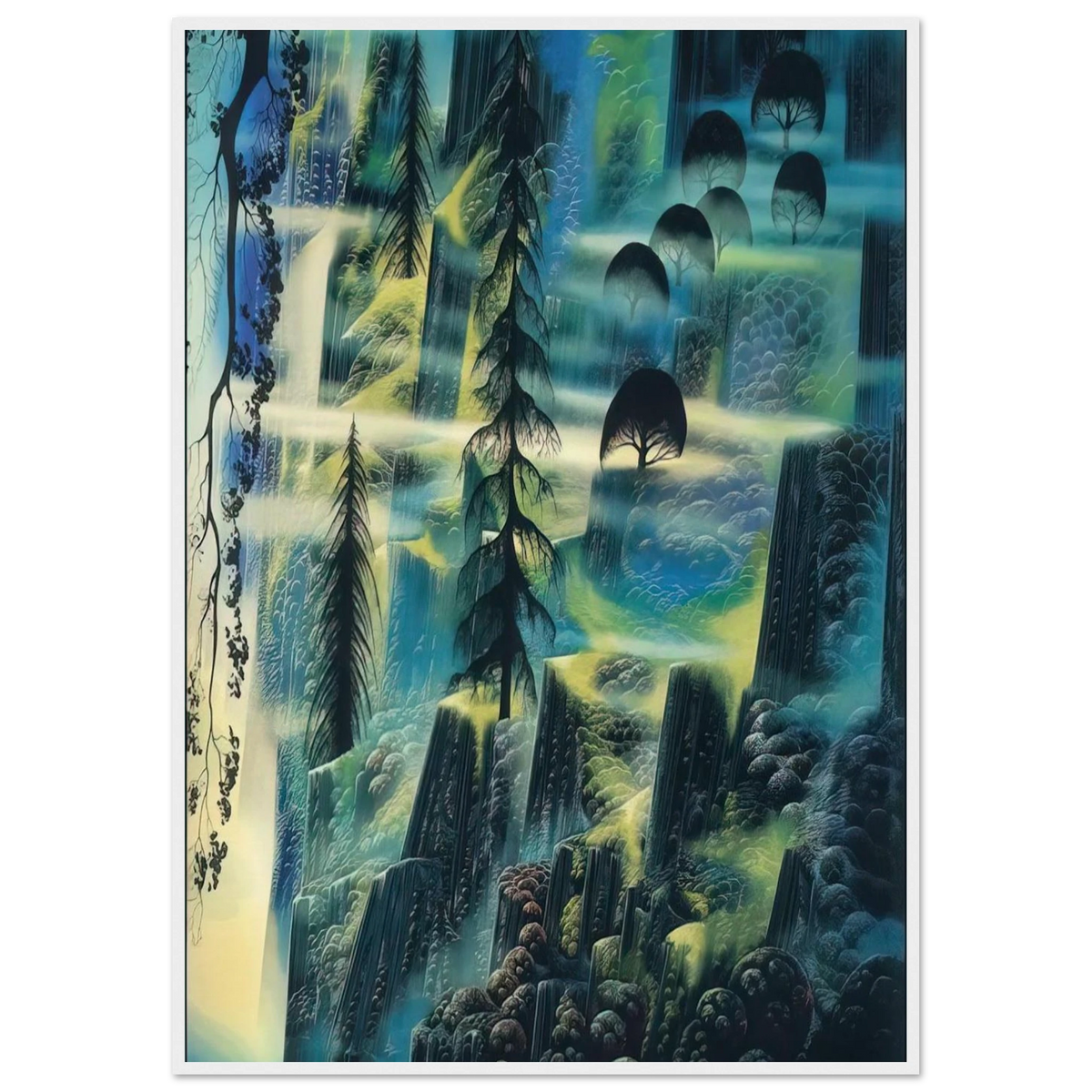 Where Eagles Fly Framed Poster | Eyvind Earle Framed Prints Wall Art | Eyvind Earle Prints