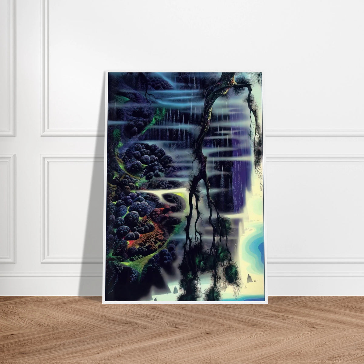 Seaside Splendor Framed Poster | Eyvind Earle Framed Prints Wall Art | Eyvind Earle Prints