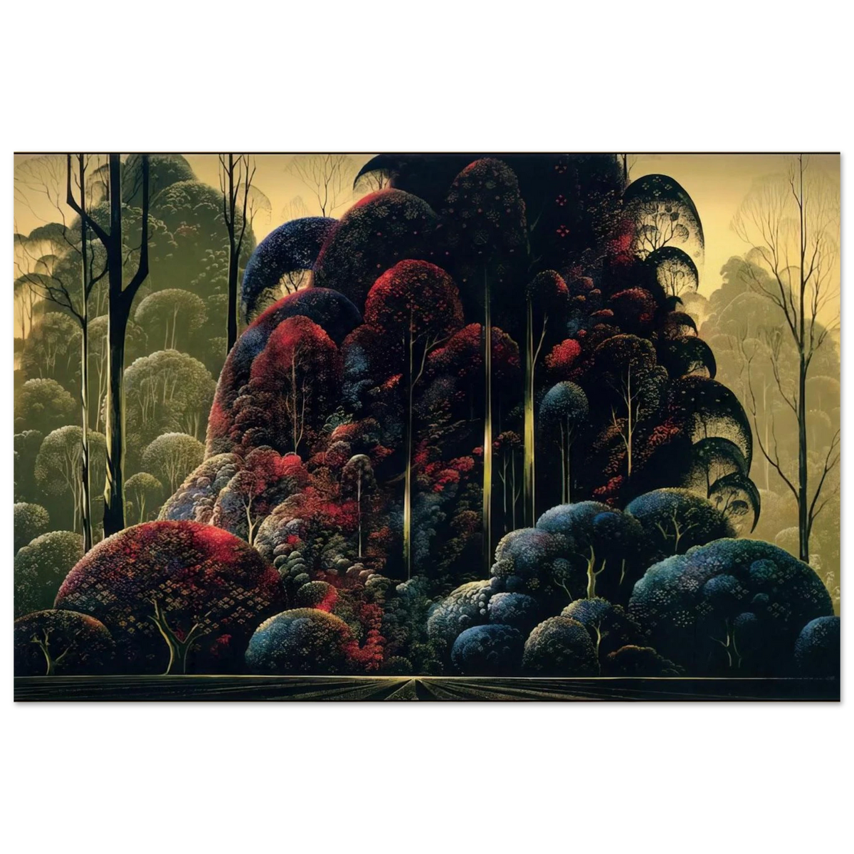 Wind Breaks Poster | Eyvind Earle Poster | Eyvind Earle Prints