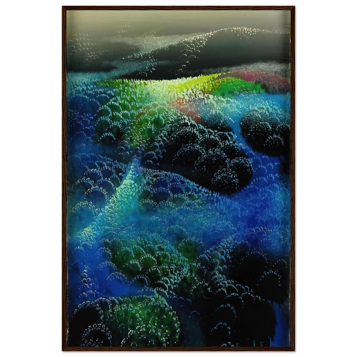 Fields Of Fog Framed Poster | Eyvind Earle Framed Prints Wall Art | Eyvind Earle Prints