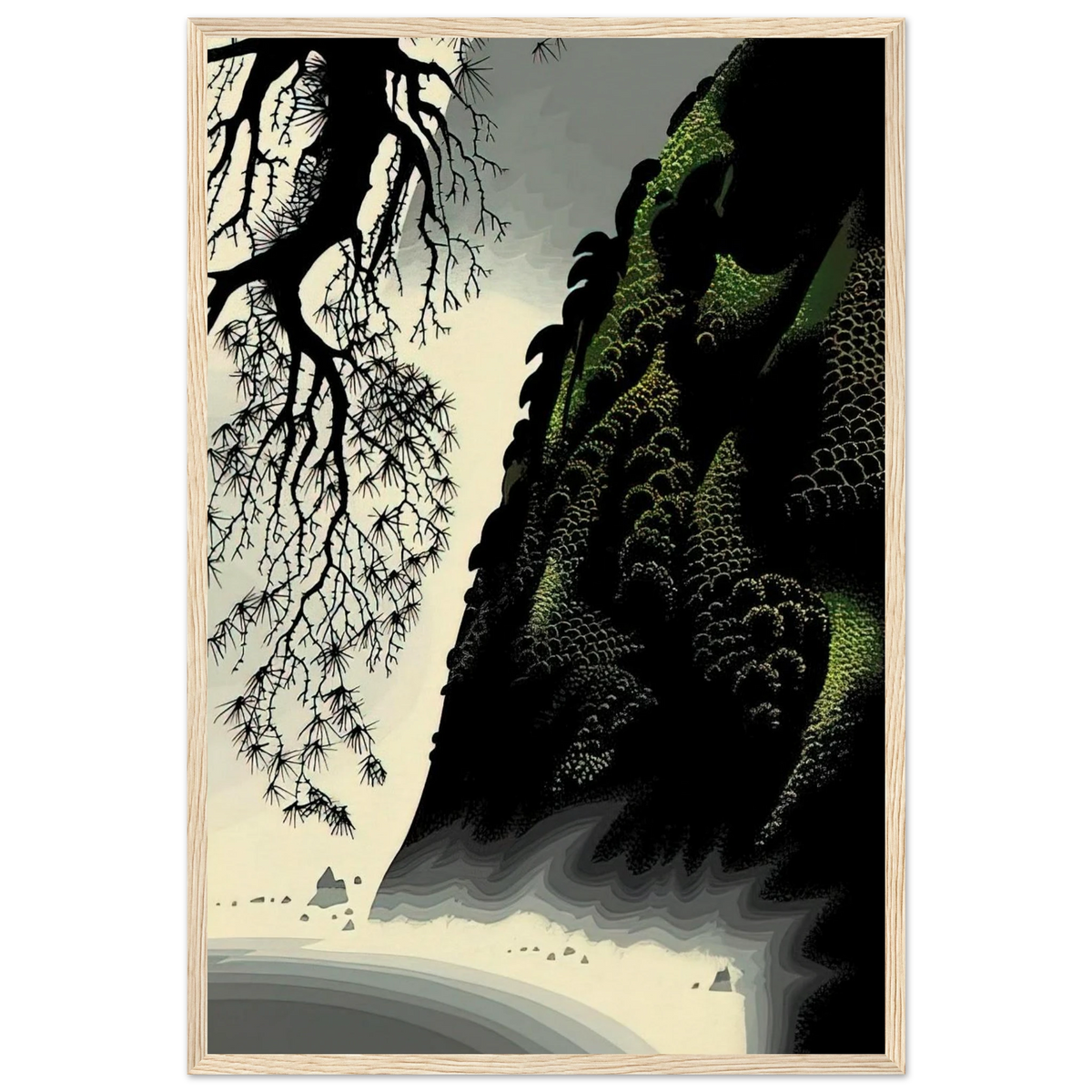 Little Big Sur Framed Poster | Eyvind Earle Framed Prints Wall Art | Eyvind Earle Prints