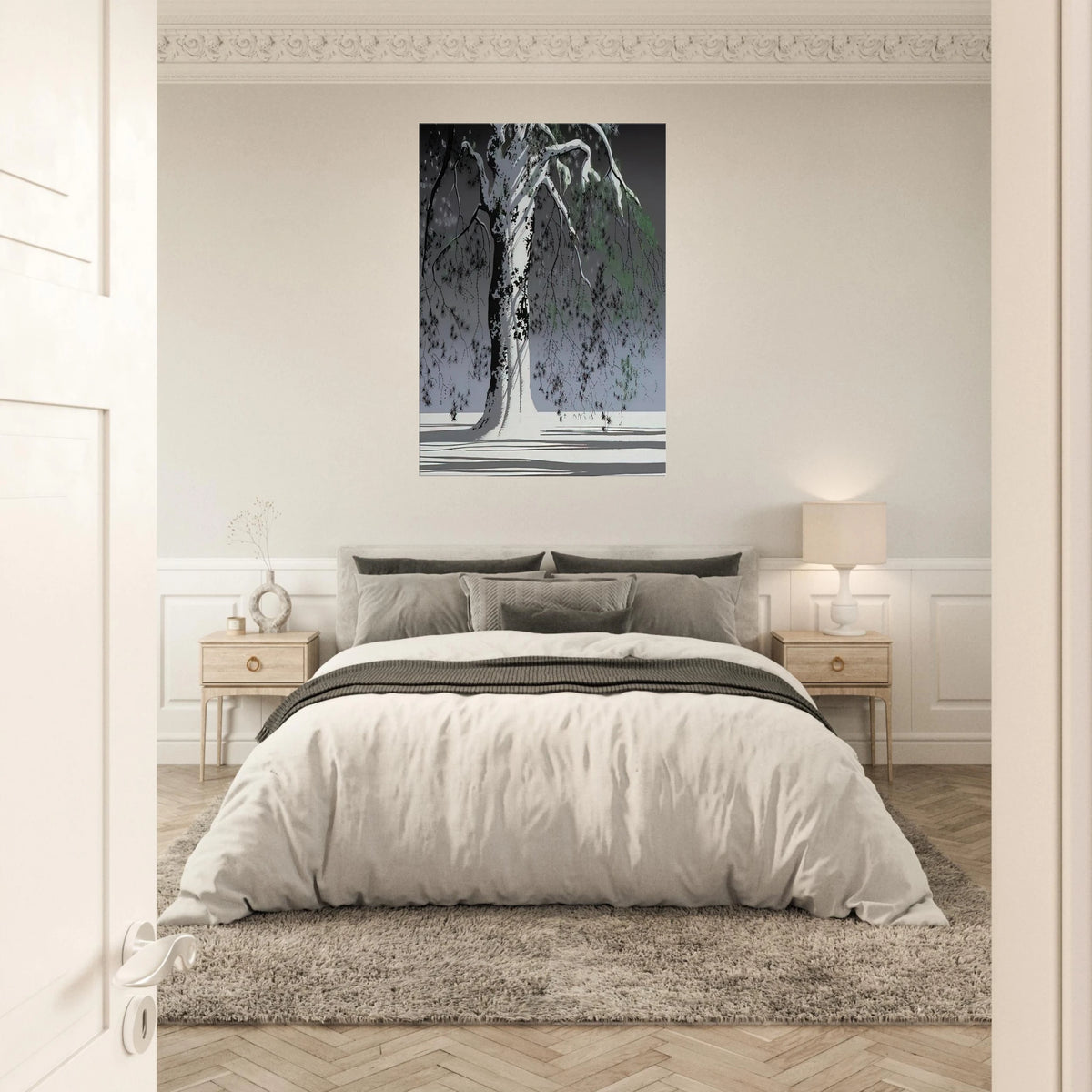 Fir Tree In Snow Canvas | Eyvind Earle Canvas | Eyvind Earle Prints