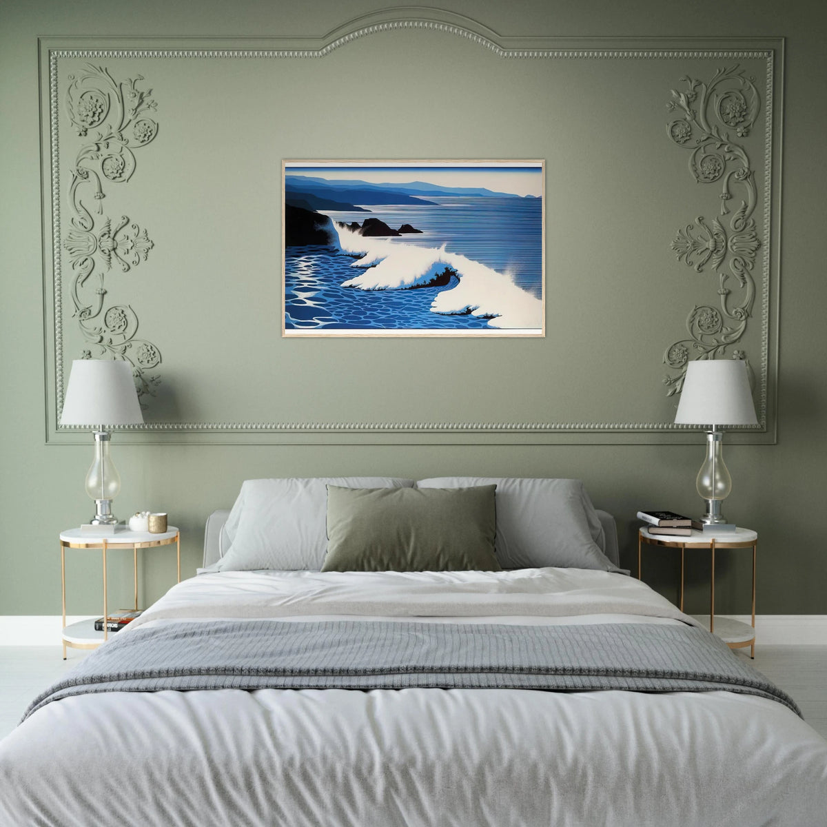 The Wave Framed Poster | Eyvind Earle Framed Prints Wall Art | Eyvind Earle Prints