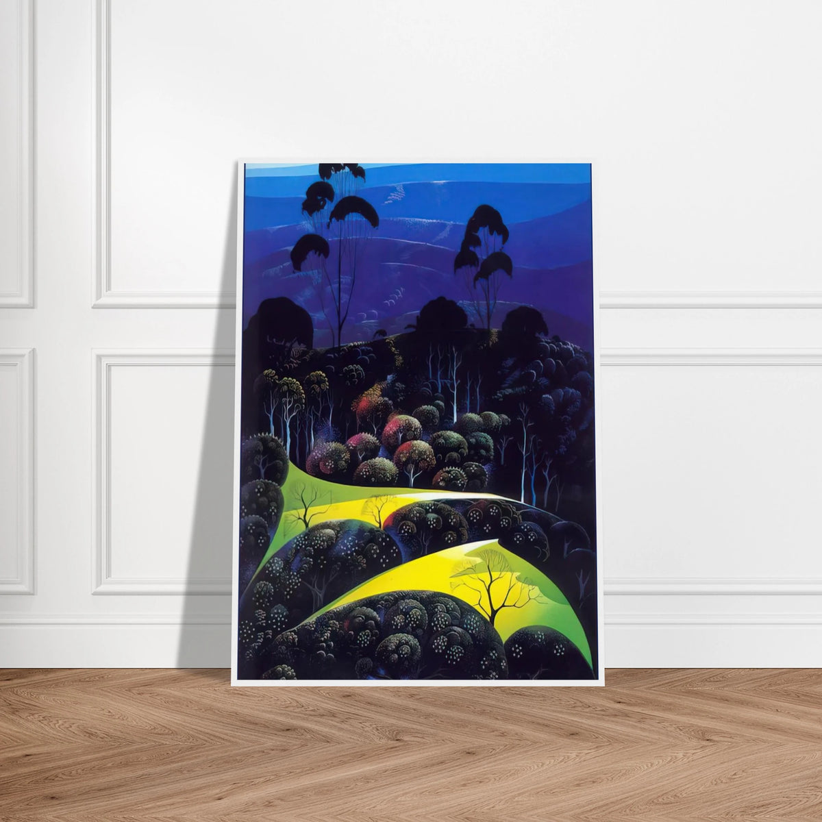 Inland from the Sea Framed Poster | Eyvind Earle Framed Prints Wall Art | Eyvind Earle Prints