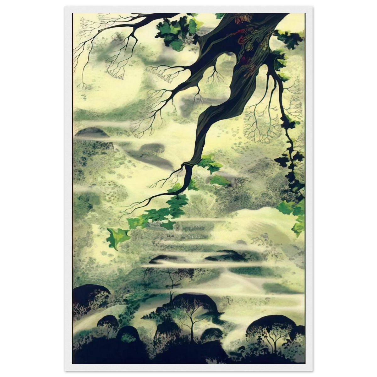 Fog Bound Framed Poster | Eyvind Earle Framed Prints Wall Art | Eyvind Earle Prints