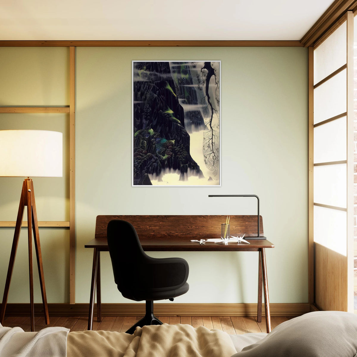 Gray Dawn Framed Poster | Eyvind Earle Framed Prints Wall Art | Eyvind Earle Prints