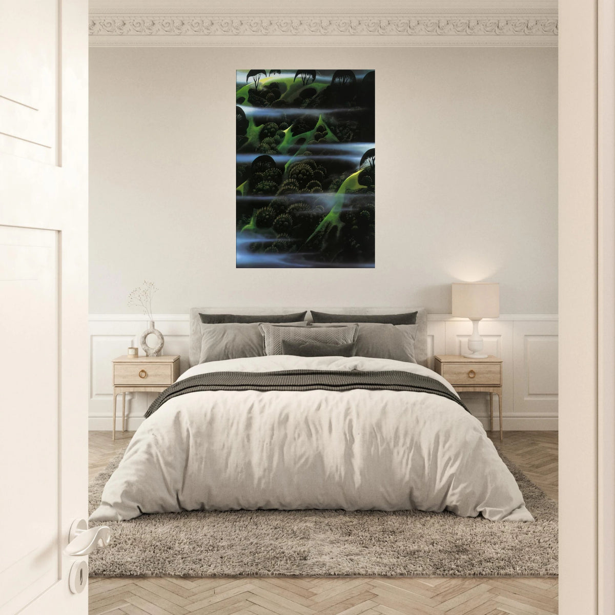 Early Morning Fog Canvas | Eyvind Earle Canvas | Eyvind Earle Prints