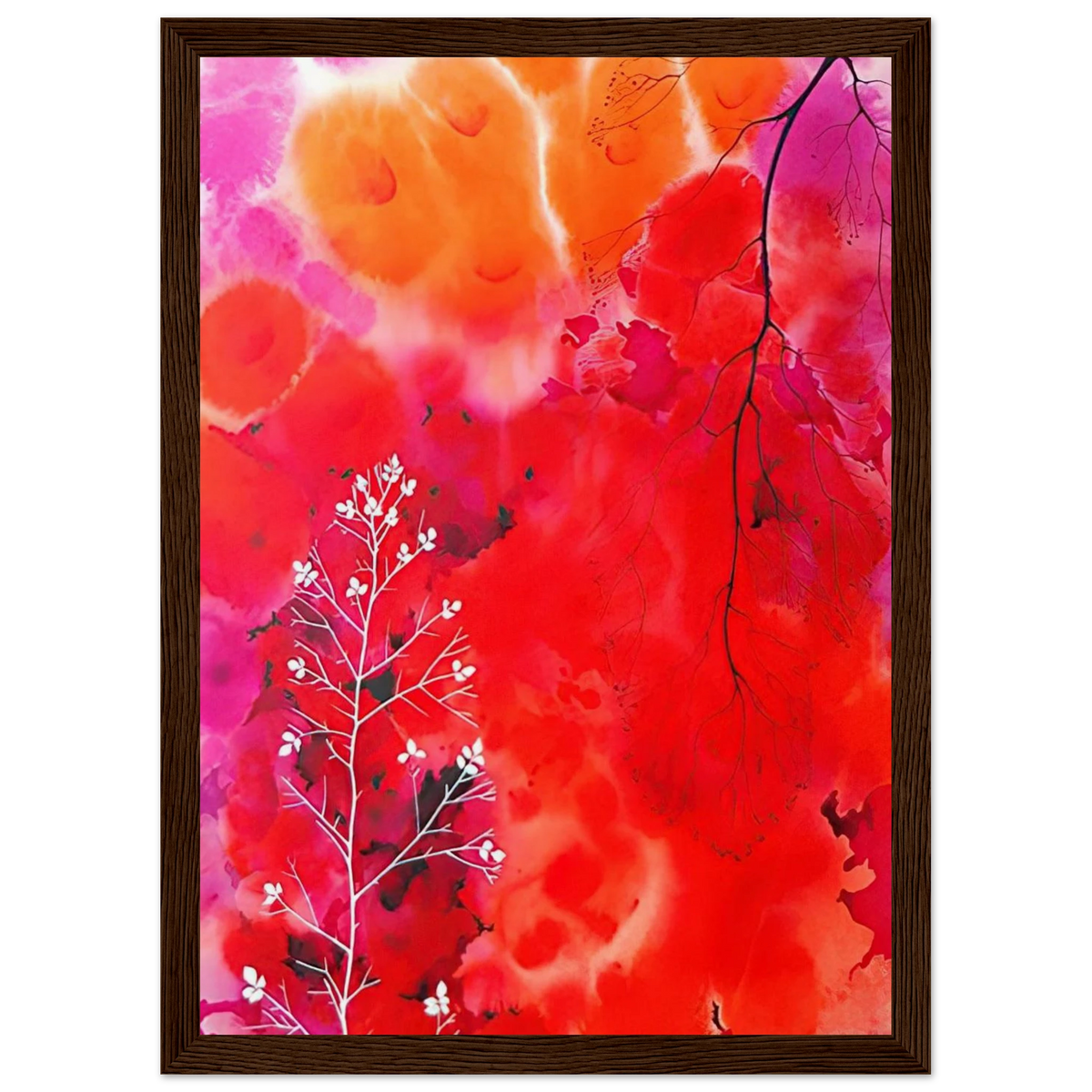 Flower Fantasy Framed Poster | Eyvind Earle Framed Prints Wall Art | Eyvind Earle Prints