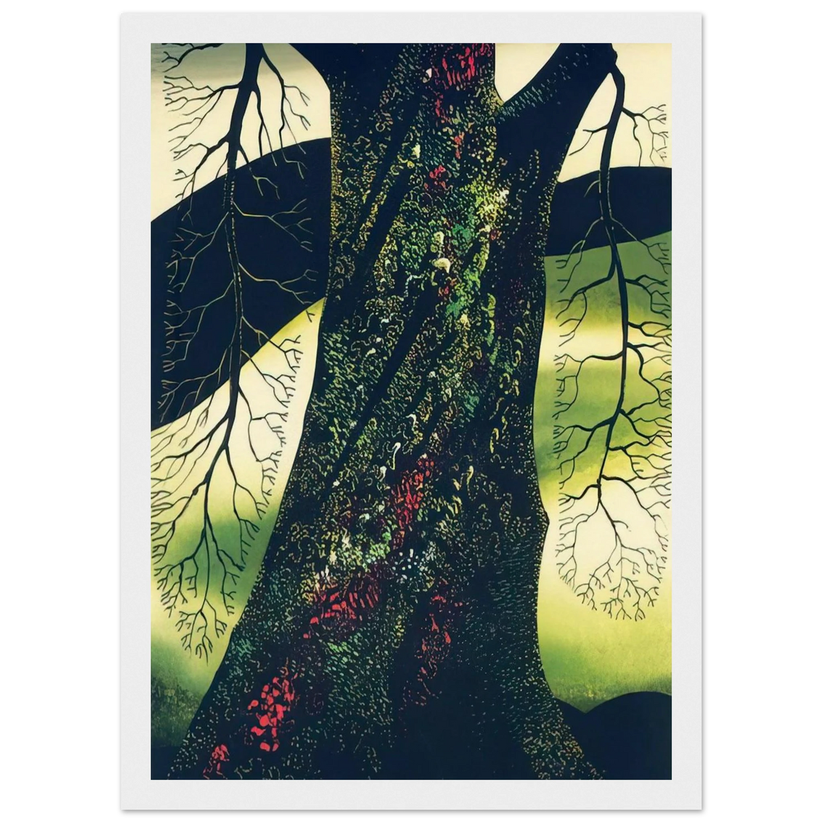 Oak Tree Framed Poster | Eyvind Earle Framed Prints Wall Art | Eyvind Earle Prints