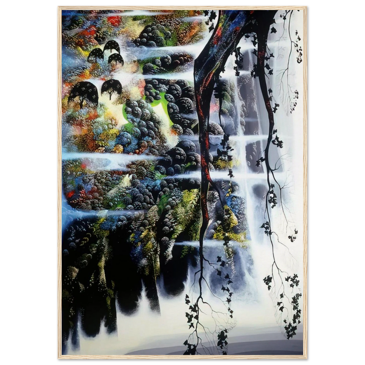 Seaside Wilderness Framed Poster | Eyvind Earle Framed Prints Wall Art | Eyvind Earle Prints