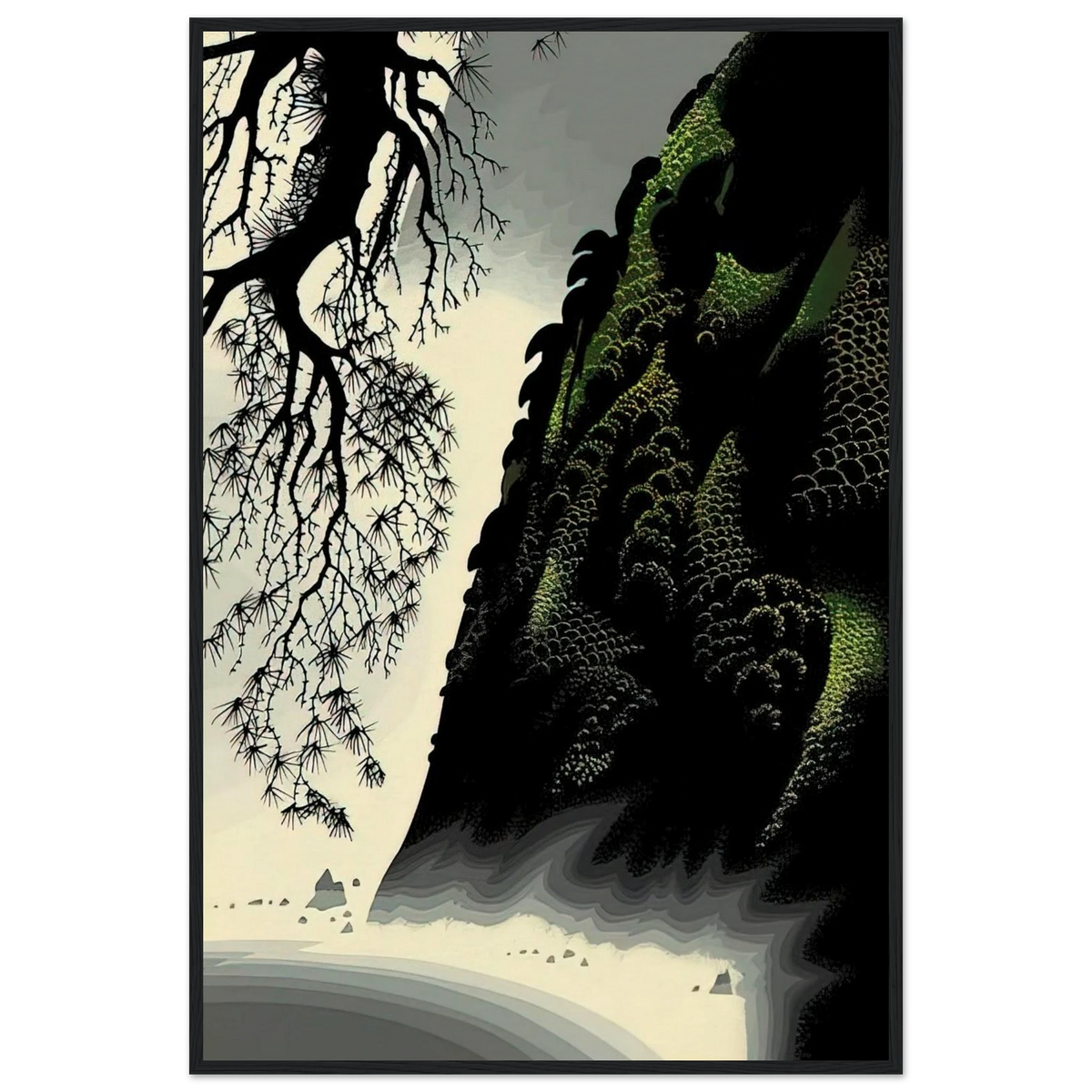 Little Big Sur Framed Poster | Eyvind Earle Framed Prints Wall Art | Eyvind Earle Prints