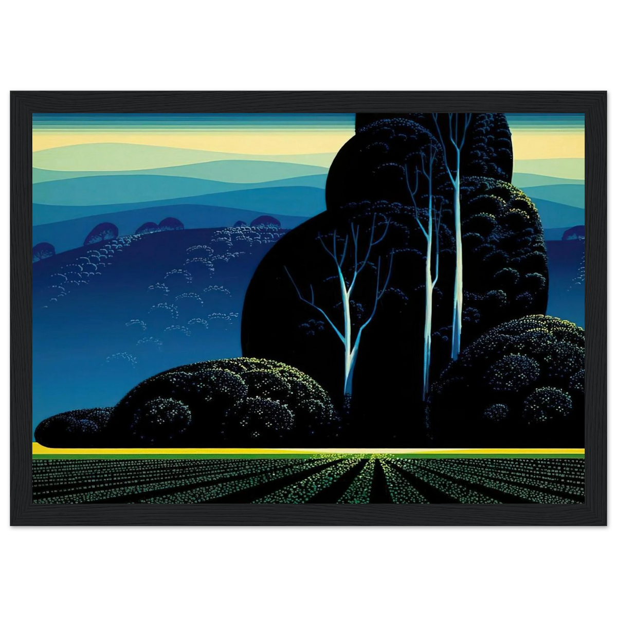 Even Tide Framed Poster | Eyvind Earle Framed Prints Wall Art | Eyvind Earle Prints