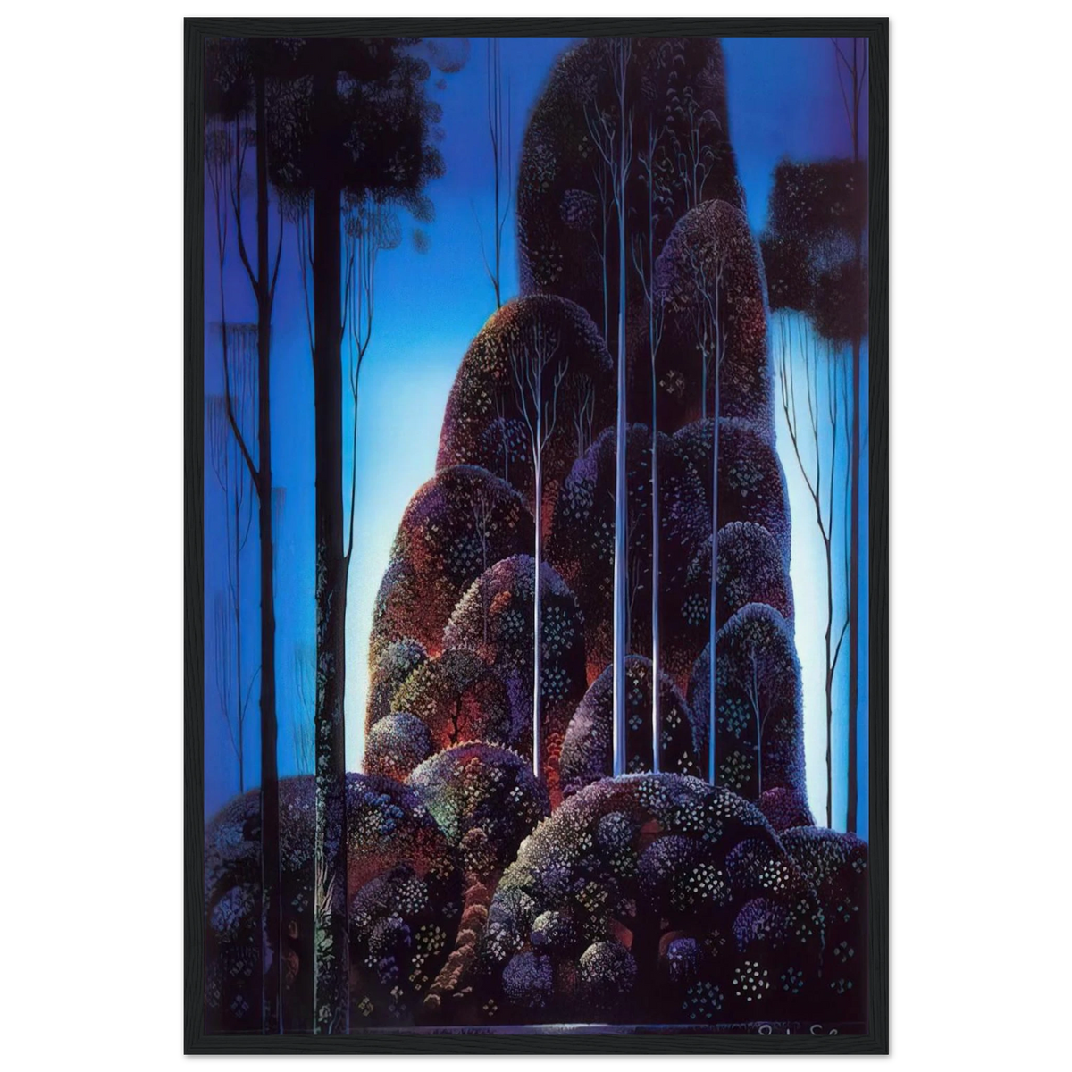 Tall Trees Framed Poster | Eyvind Earle Framed Prints Wall Art | Eyvind Earle Prints