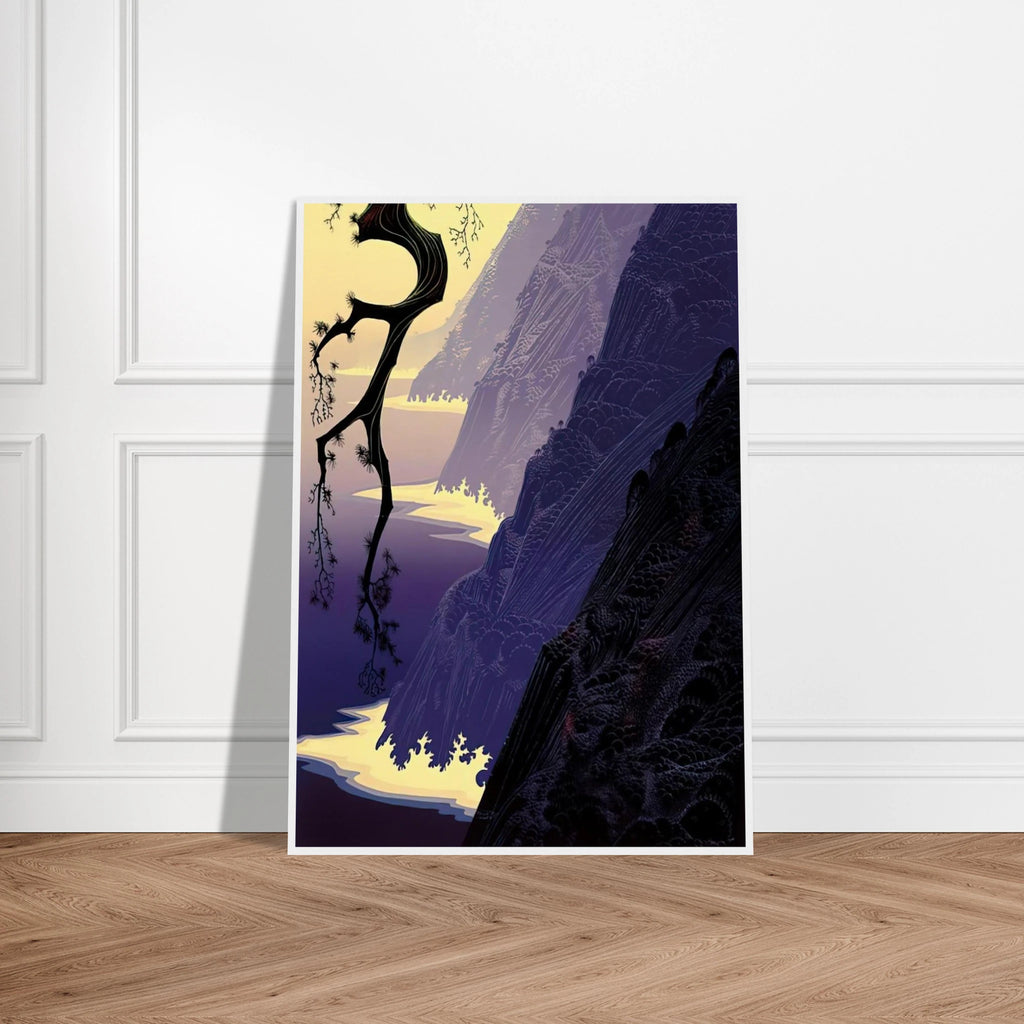 Purple Mist Framed Poster | Eyvind Earle Framed Prints Wall Art | Eyvind Earle Prints