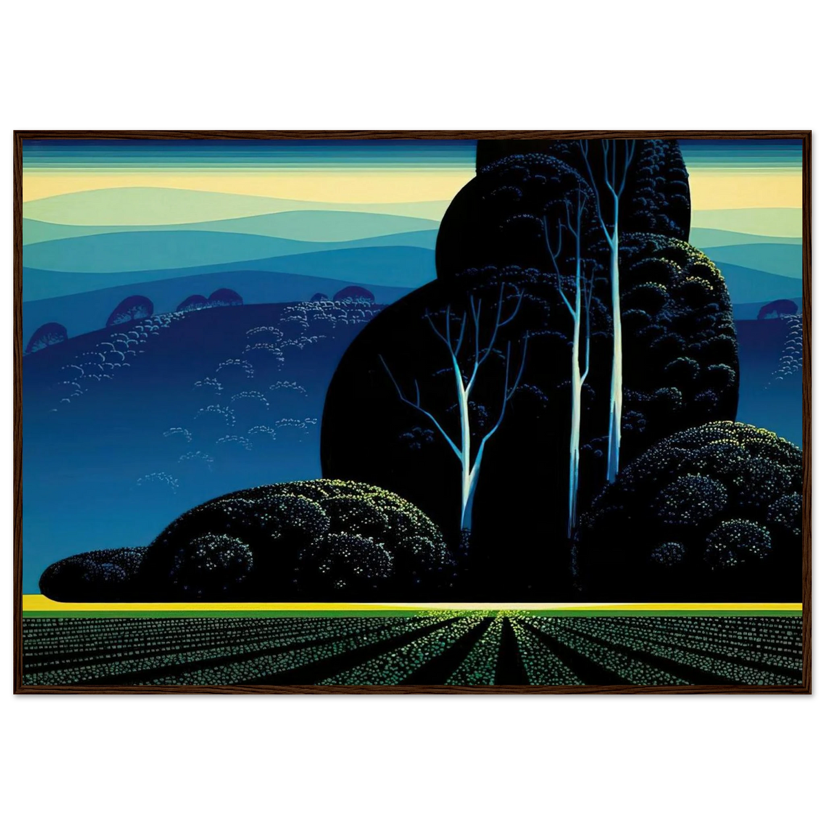 Even Tide Framed Poster | Eyvind Earle Framed Prints Wall Art | Eyvind Earle Prints